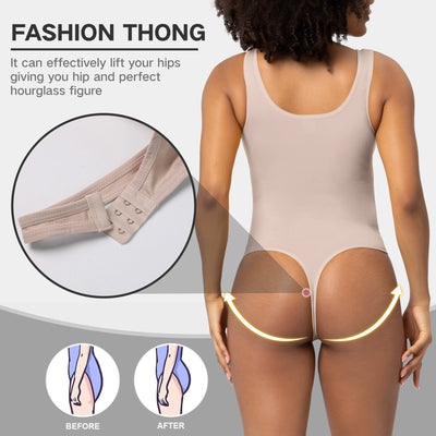 THONG SHAPEWEAR BODYSUIT TUMMY CONTROL BODY SHAPER SEAMLESS SCULPTING SNATCHED WAIST BODY SUIT